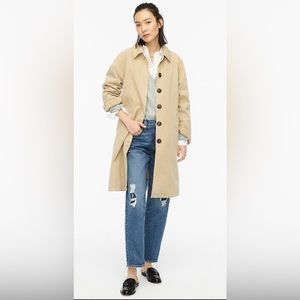 J Crew Garment Dyed Trench Coat
